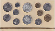 France Set of 12 coins 1986 in Francs FDC -