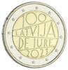 Latvia 2 2 Euros Commemoration. 2021 - 100 years of the de jure recognition of the Republic of Latvia. -