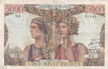 France 5000 francs 5000 Francs Sea and Countryside - 10-03-1949 - Serial P.8 - F.48.01 -