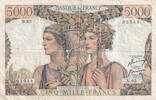France 5000 francs 5000 Francs Sea and Countryside - 05-04-1951 - Serial N.65 - F.48.04 -