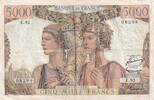 France 5000 francs 5000 Francs Sea and Countryside - 07-02-1952 - Serial E.92 - F.48.06 -