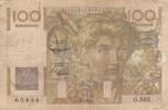 France 100 francs 100 Francs Young farmer - Inverted Watermak - 01-10-1953 - Serial G.565 -