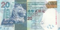 Hong Kong 20 dollars 20 Dollars, Head of Lion - Mid-Autumn Festival - 2014 -