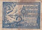 French West Africa 2 francs 2 Francs - Blue - ND (1944) - P.35 -