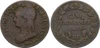 France 5 centimes 5 Centimes Dupré - An 8/5 ( 1799-1800) - BB Strasbourg -