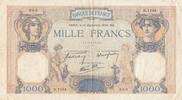 France 1000 francs 1000 Francs Ceres and Mercury - 14-09-1939 - Serial R.7104 -