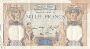 France 1000 francs 1000 Francs Ceres and Mercury - 08-07-1937 - Serial H.2977 -