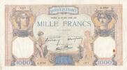 France 1000 francs 1000 Francs Ceres and Mercury - 30-05-1940 - Serial Q.9787 -