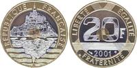France 20 francs 20 Francs Mont Saint-Michel - 2001 BU - Bimetal -