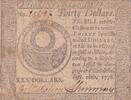 USA 1778 30 Dollars Continental Colonial Currency - Philadelphia - 26-09-1778 FF+