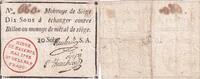 Mainz 10 sous 10 Sous Black, red stamping in circle - May 1793 - Serial A -