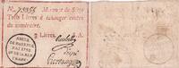 Mainz 3 livres 3 livres Red, blackstamping in circle - May 1793 - Serial A -