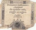France 15 sols 15 sols - Women, Liberty cap (24-10-1792) - Sign. Buttin - Serial 1575 -