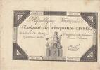 France 50 livres 50 Livres - 14 December 1792 - French Republic - Sign. André - Serial 3432 -