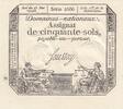 France 50 sols 50 Sols Liberty and Justice (23-05-1793) - French Revolution - Serial 2686 -