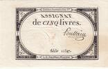France 5 livres 5 Pounds - 10 Brumaire Year II (31.10.1793) - Sign. Poullain - Serial 11547 -