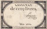 France 5 livres 5 Pounds - 10 Brumaire Year II (31.10.1793) - Sign. Laporte - Serial 16662 -