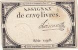 France 5 livres 5 Pounds - 10 Brumaire Year II (31.10.1793) - Sign. Loegel - Serial 16737 -