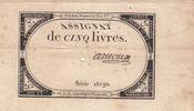 France 5 livres 5 Pounds - 10 Brumaire Year II (31.10.1793) - Sign. Arnoux - Serial 16130 -