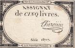 France 5 livres 5 Pounds - 10 Brumaire Year II (31.10.1793) - Sign. Chaignet - Serial 12650 -