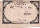 France 5 livres 5 Pounds - 10 Brumaire Year II (31.10.1793) - Sign. Labrosse - Serial 5934 -