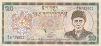 Bhutan 20 ngultrum 20 Ngultrum J. D. Wangchuk - Paro Palace - 2000 - Serial E4 -