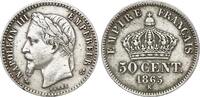 France 50 centimes 50 Centimes Francs Napoleon III 1865 K Bordeaux - Silver -