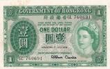 Hong Kong 1 dollar 1 Dollar - Elizabeth II - 1959 - Serial 6L -