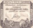 France 50 sols 50 Sols Liberty and Justice (04-01-1792) - French Revolution - Serial 341 -