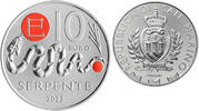 San Marino 10 Snake - 10 Euros Colour 2023 - Chinese Astrology -