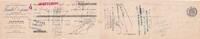 France 12 francs 12 francs - Bank cheque receipt - Petroleum oil and petrol refineries - 1909 -