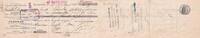 France 14 francs 12 francs - Bank cheque receipt - Petroleum oil and petrol refineries - 1908 -