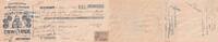France 28 francs 28.50 francs - Receipt for bank cheque - Construction of casks and barrels of all sizes - 1912 -
