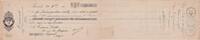 France 39 francs 39.30 francs - Bank cheque receipt - École pratique de commerce - 1912 -