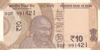 India 10 rupees 10 Rupees - Gandhi - 2023 - Serial 30F -