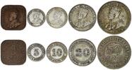 Straits Settlements 86 cents 1, 5, 10, 20 , 50 cents Georges V - 1920-1927 -