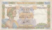 France 500 francs 500 francs - The peace - 26-09-1940 - Serial C.979 -