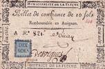 France 10 sols 10 Sols - Sarthe - Municipalité de la Flèche - Serial A - 1791 -