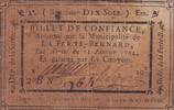 France 10 sols 10 Sols - Sarthe - Municipalité de La-Ferté-Bernard - 12-01-1792 -