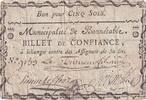 France 5 sols 5 Sols - Sarthe - Municipalité de Bonnetable - 1792 -