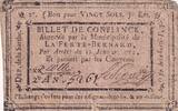 France 20 sols 20 Sols - Sarthe - Municipalité de La-Ferté-Bernard - 12-01-1792 -