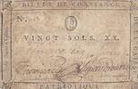 France 20 sols 20 sols - Sarthe - Patriotic fund of Saint Calais - Not founded - 1792 -