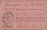France 30 sous 30 sous - Seine et Marne - Melun's Municipality - 15-05-1791 -