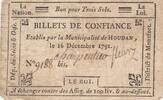 France 3 sols 3 sols - Yvelines - Houdan's municipality - 16-12-1791 -