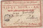 France 20 sous 20 sous - Deux-Sèvres - Patriotic fund of Niort - Not founded -