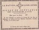 France 10 sous 10 Sous - Billet de confiance - 1791 - Fabriques d'Albi -