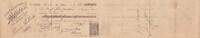 France 28 francs 28 francs - Bank cheque receipt - Grocery store - 1899 -