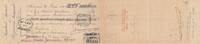 France 186.85 francs 186.85 francs - Bank cheque receipt - Syndicat agricole de Béziers et du Languedoc - 1914 -