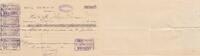 France 38000 francs 38 000 francs - Bank cheque receipt - R. Pallot notaire - 1914 -