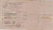 France 474 francs 474 francs - Bank cheque receipt - Crédit foncier de france - 1903 -